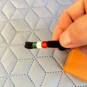 Hand made in Milan, Italy this Italian knot Bracelet with Tricolor size 7.5. 🇮🇹